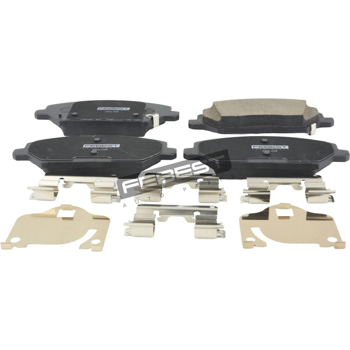 PAD KIT, DISC BRAKE, FRONT - KIT (WITH ANTI SQUEAL SHIM, WITH BRACKETS), , scaau_hi-res