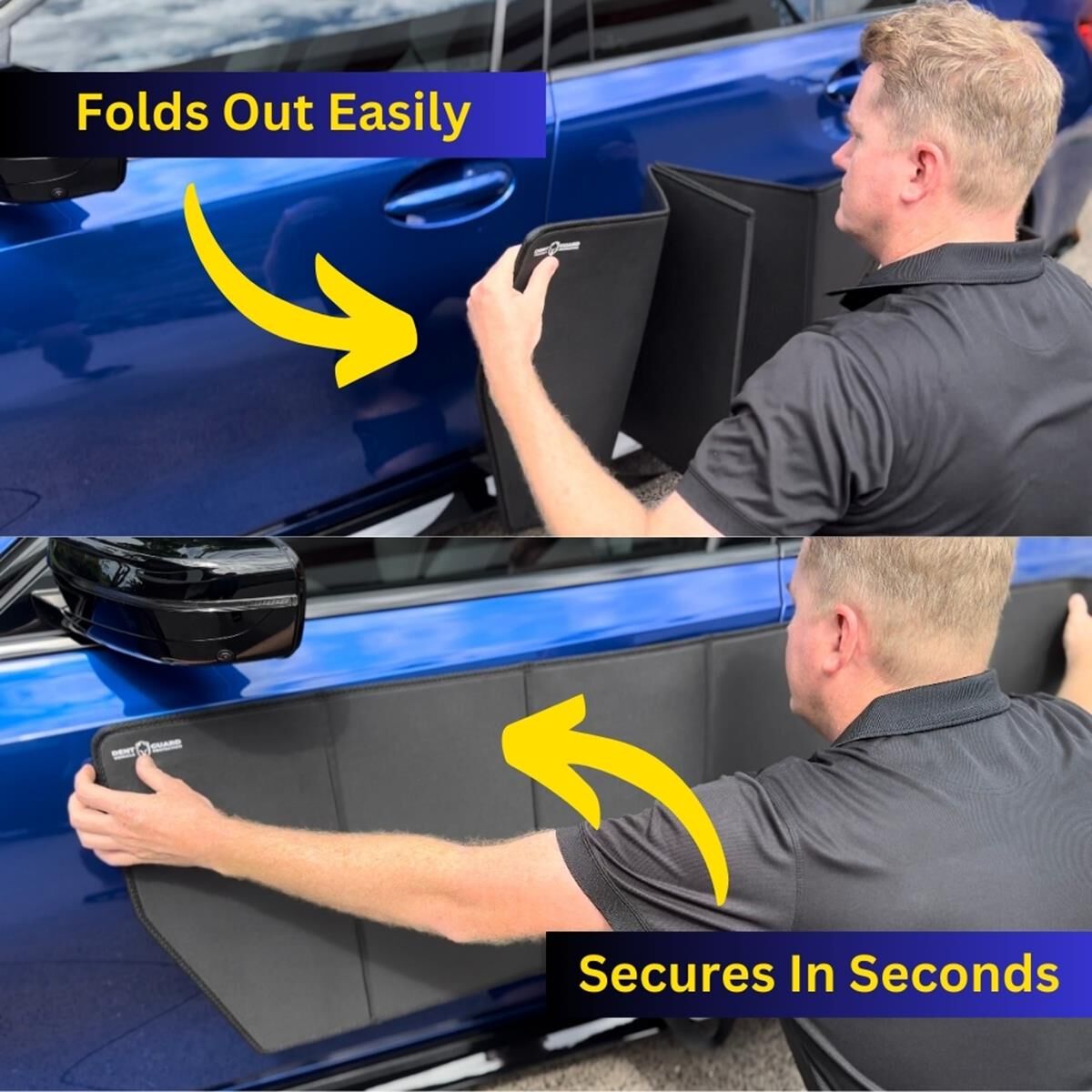 BLACK DENT GUARD WITH SUCTION CUP ATTACHMENT ANTI-CUT SECURITY STRAP, , scaau_hi-res