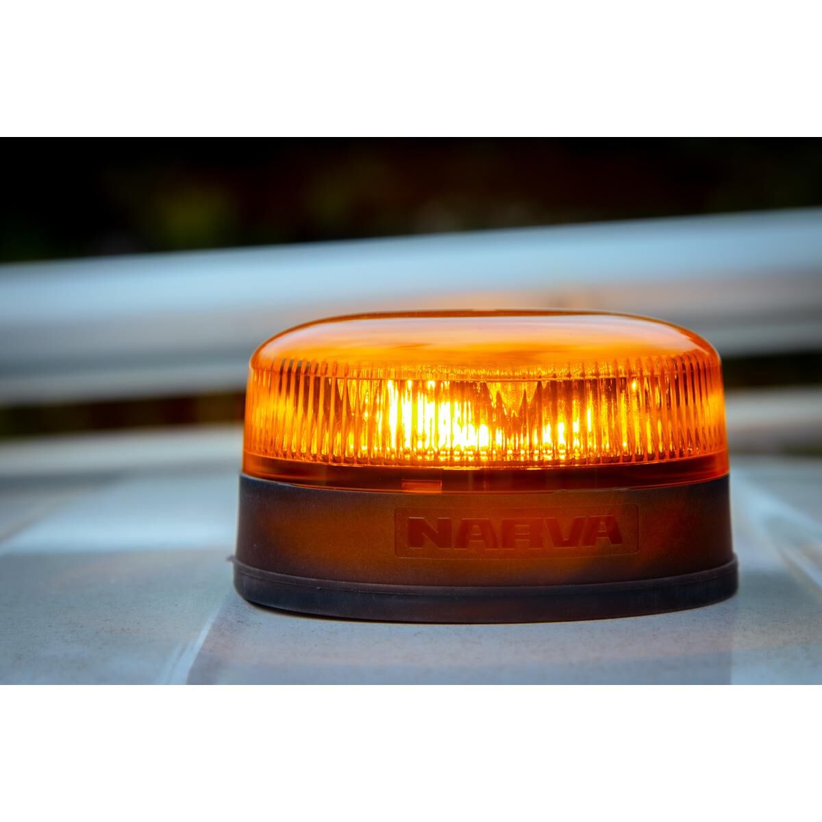Narva 9-33V Low Profile Eurotech II LED Strobe Rotator (Amber) - Magnetic Base, , scaau_hi-res