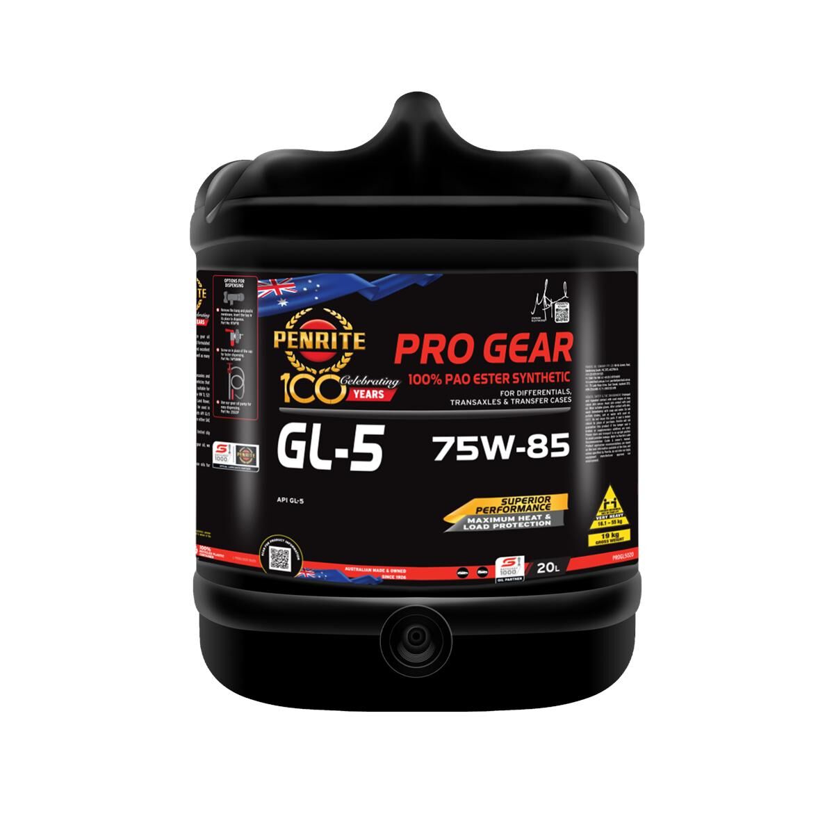 1 X PRO GEAR GL5 75W85 20L, , scaau_hi-res