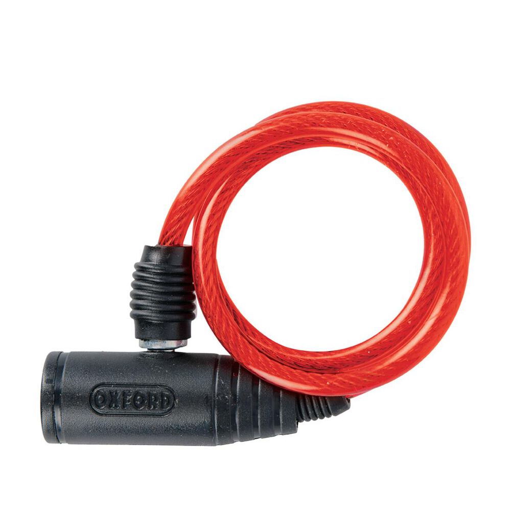 Oxford Bumper Cable Lock 6mm X 600mm Red OXOF06 Supercheap Auto