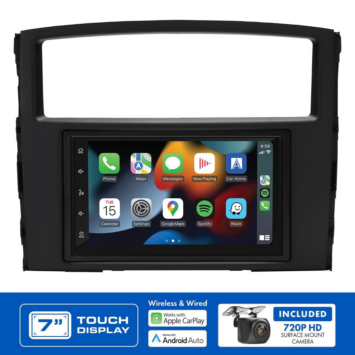 7" MULTIMEDIA RECEIVER TO SUIT MITSUBISHI PAJERO (2006-2014), , scaau_hi-res