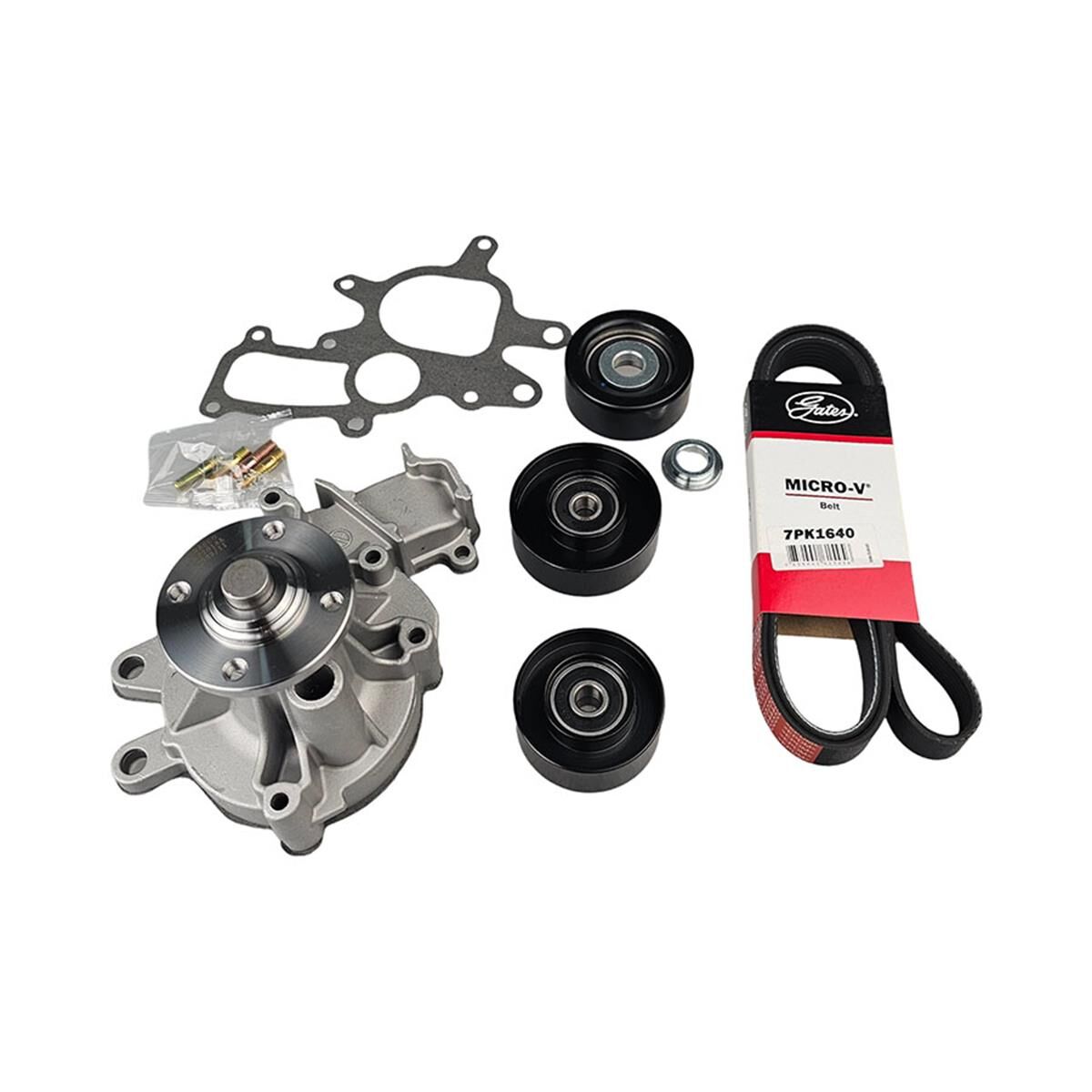 DRIVE BELT W/ PULLEYS & WATER PUMP, , scaau_hi-res
