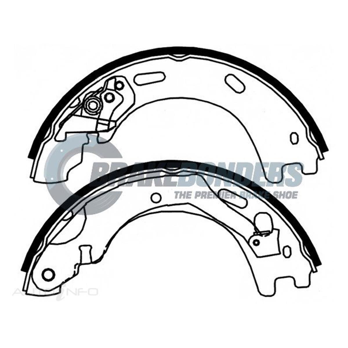 Brake Shoes - Landrover / Range Rover Parking Brake 210mm, , scaau_hi-res