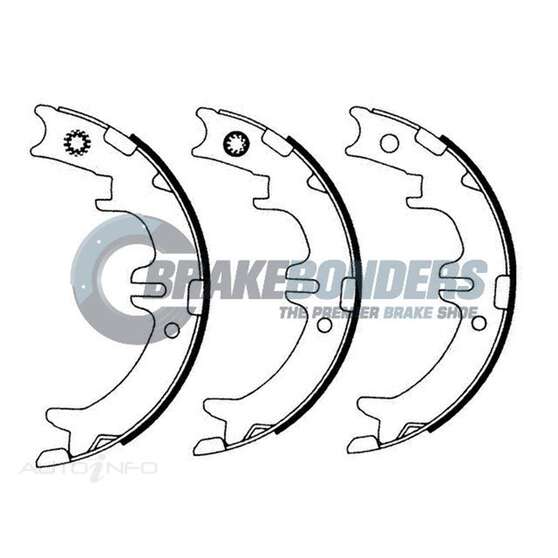 Brake Shoes - Toyota Parking Brake 190mm, , scaau_hi-res