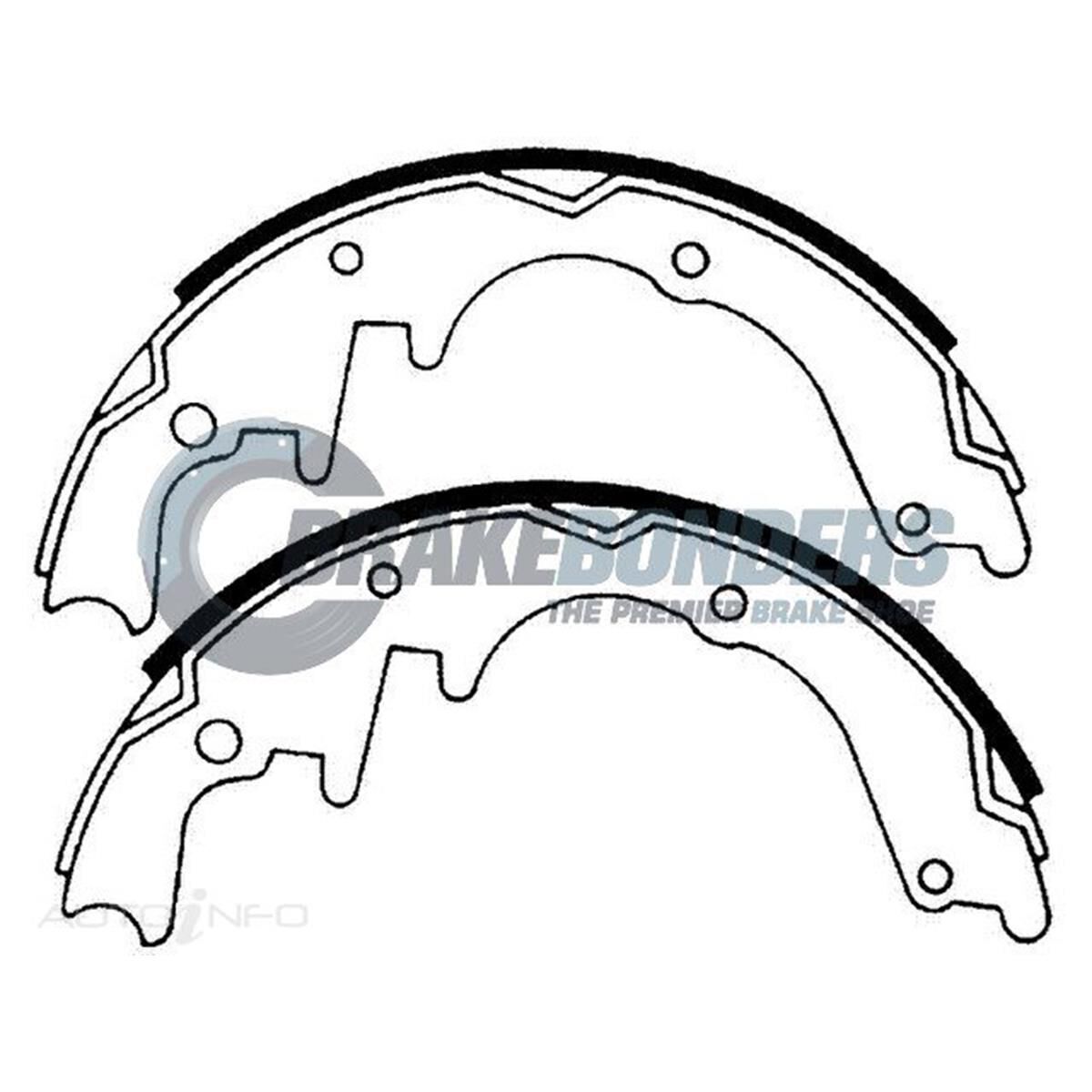 Brake Shoes - Holden 254mm, , scaau_hi-res