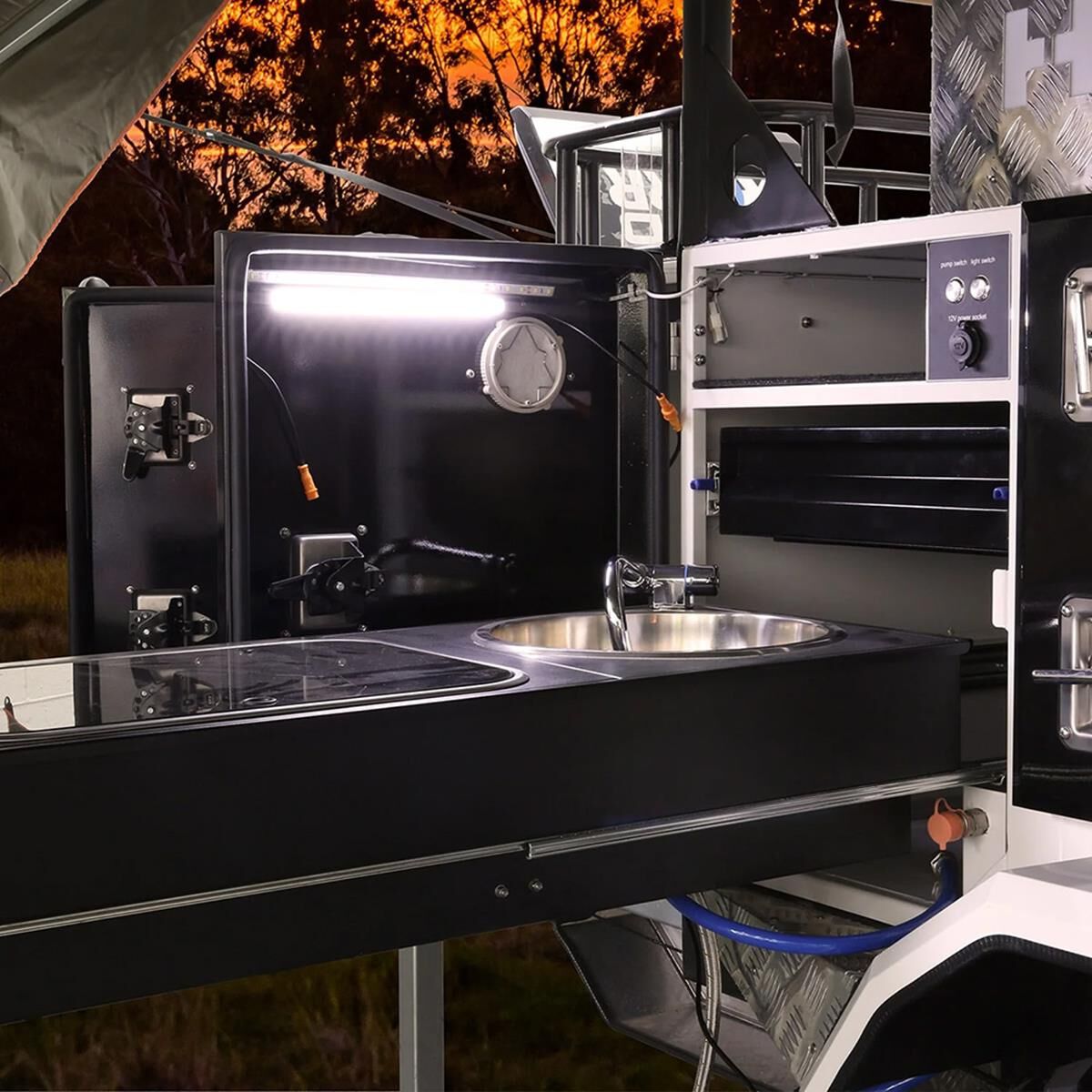 25CM WHITE LED CAMP LIGHT BAR, , scaau_hi-res