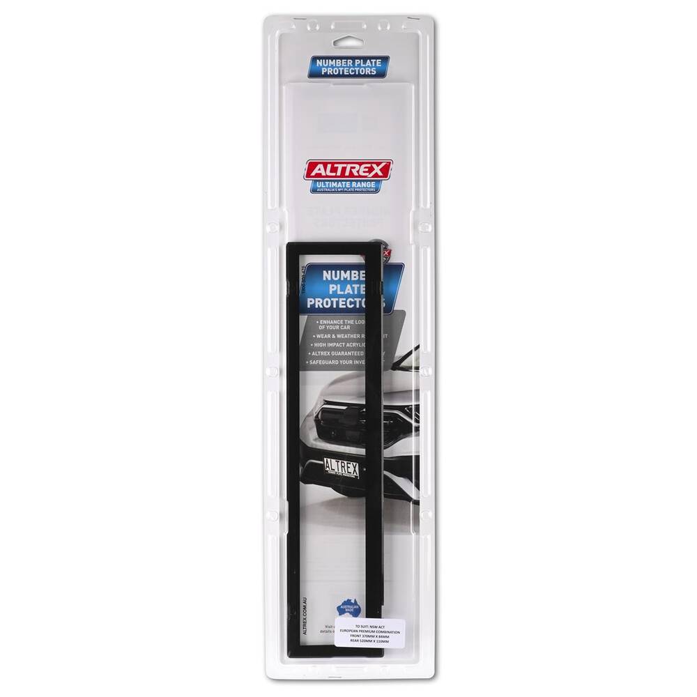 Altrex Auto Altrex Ultimate Euro/Premium Combination Number Plate Protectors ...