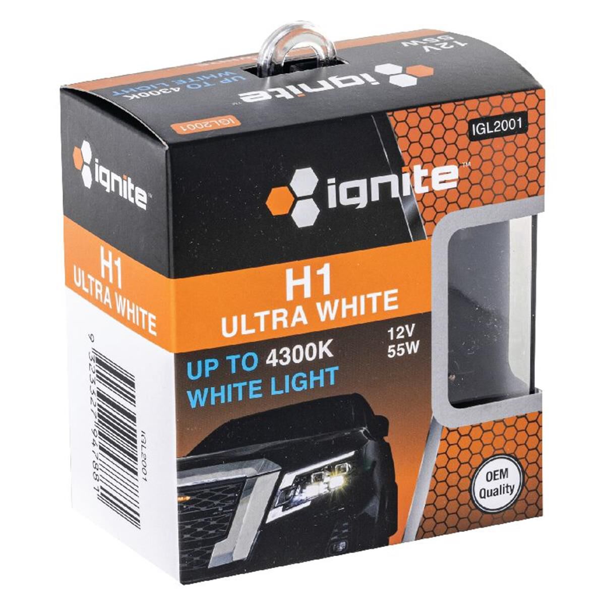 PKT2 H1 4300K HALOGEN GLOBES12V 55W P14.5s BASE TWIN BOX, , scaau_hi-res