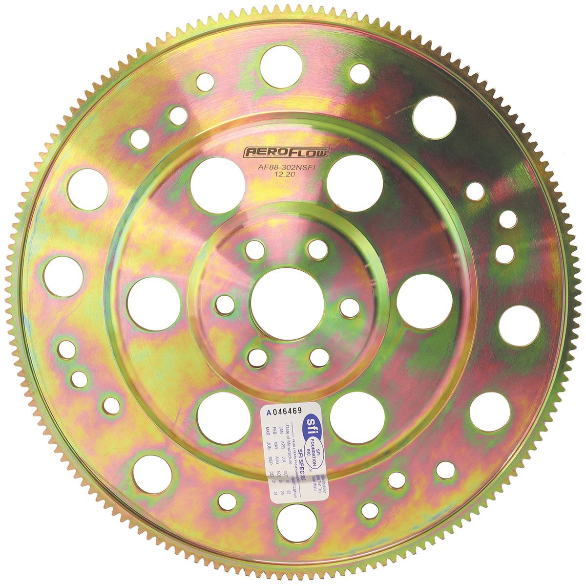 BILLET 302W 351C 164T INT BAL TRANS NEUTRAL FLEXPLATE RACE SBF AEROFLOW - AF 88-302NSFI, , scaau_hi-res