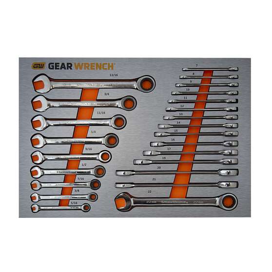 24PC MET/SAE RATCHETING WRENCH SET EVA, , scaau_hi-res