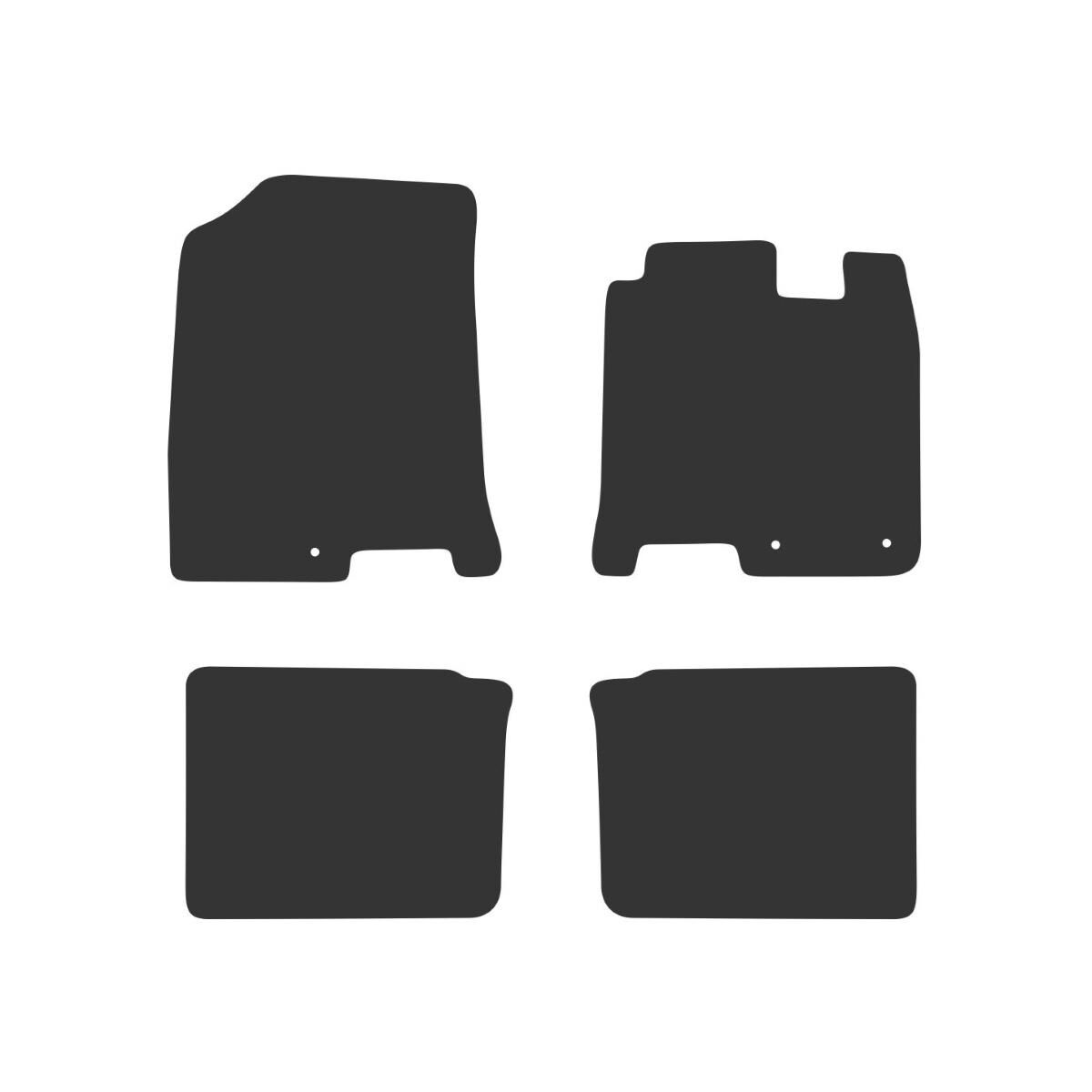 LUXURY CARPET CAR MATS FOR HONDA JAZZ (3RD GEN) 2014-2020, , scaau_hi-res