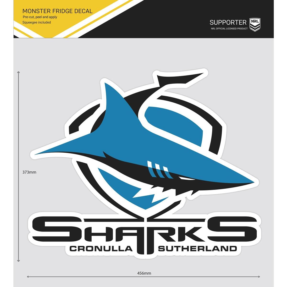 SHARKS MONSTER FRIDGE DECAL, , scaau_hi-res