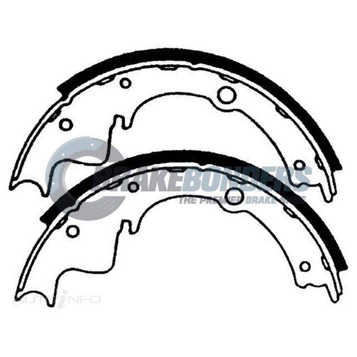 Brake Shoes - Bedford / Ford / Leyland 254mm, , scaau_hi-res