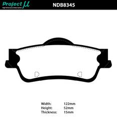 PROJECT MU NS-EP BRAKE PAD SETVE VF COMMODORE (INCL REDLINE)REAR, , scaau_hi-res