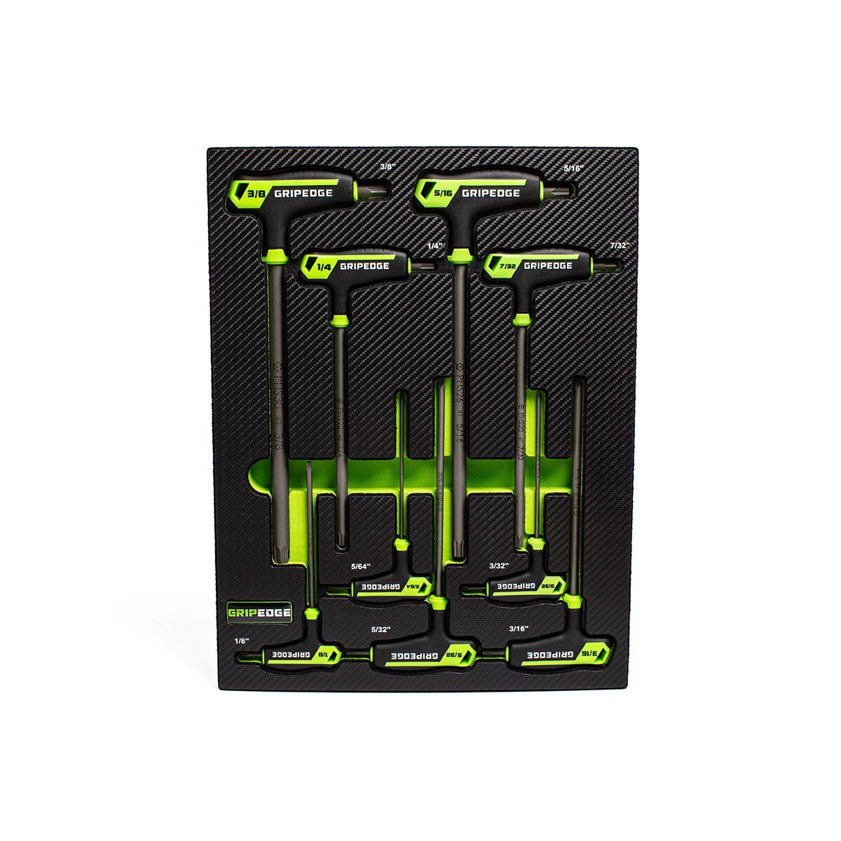 GRIPEDGE SAE HEX T HANDLE SET 9PC, , scaau_hi-res