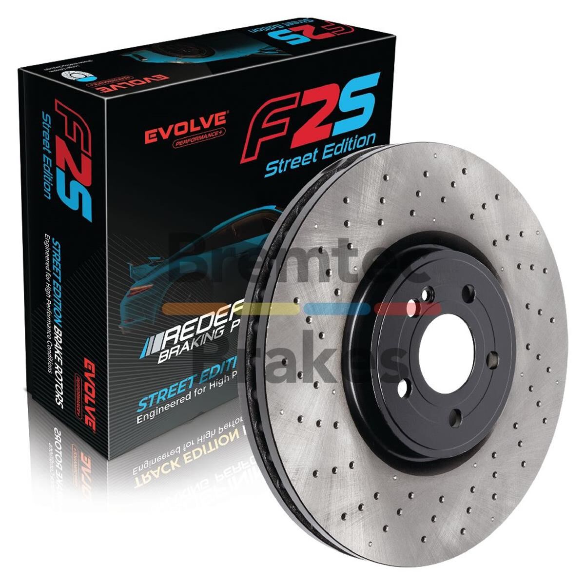 EVOLVE F2S PERFORMANCE+ LEFTCLA 45 FRONT LEFT 360MM PERFORATED, , scaau_hi-res