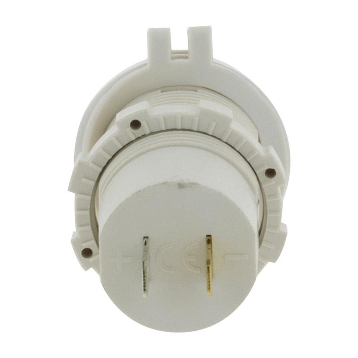 DUAL USB WHITE SOCKET PORT 1 2.4A PORT 2: QC3.0 NON LED, , scaau_hi-res