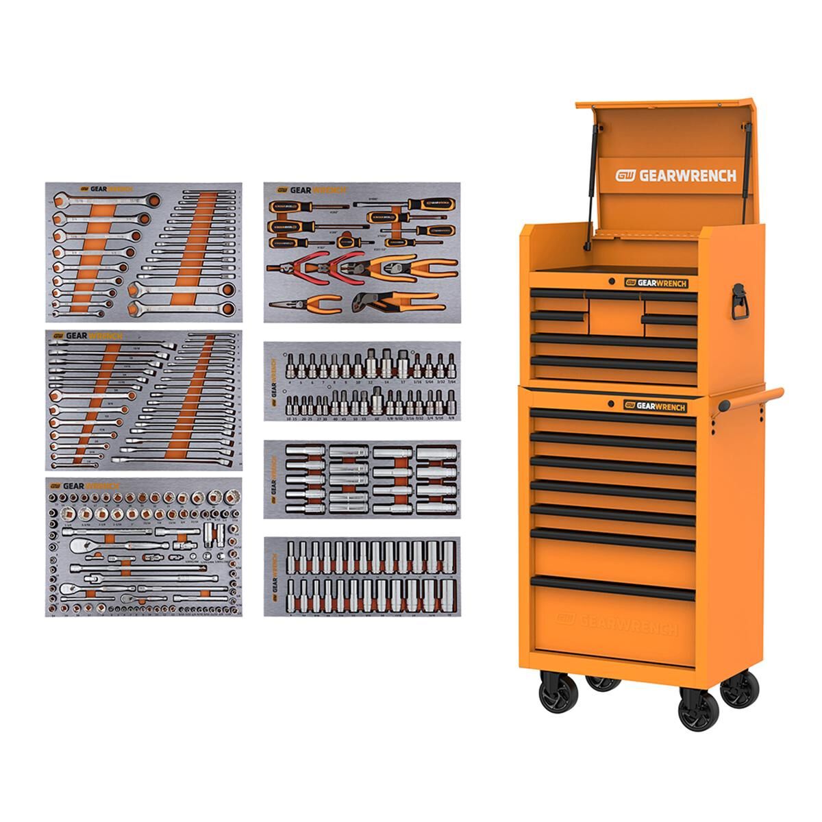 234 PIECE GAME CHANGER 14 DRAWER 26" TOOL KIT - MOLTEN ORANGE, , scaau_hi-res