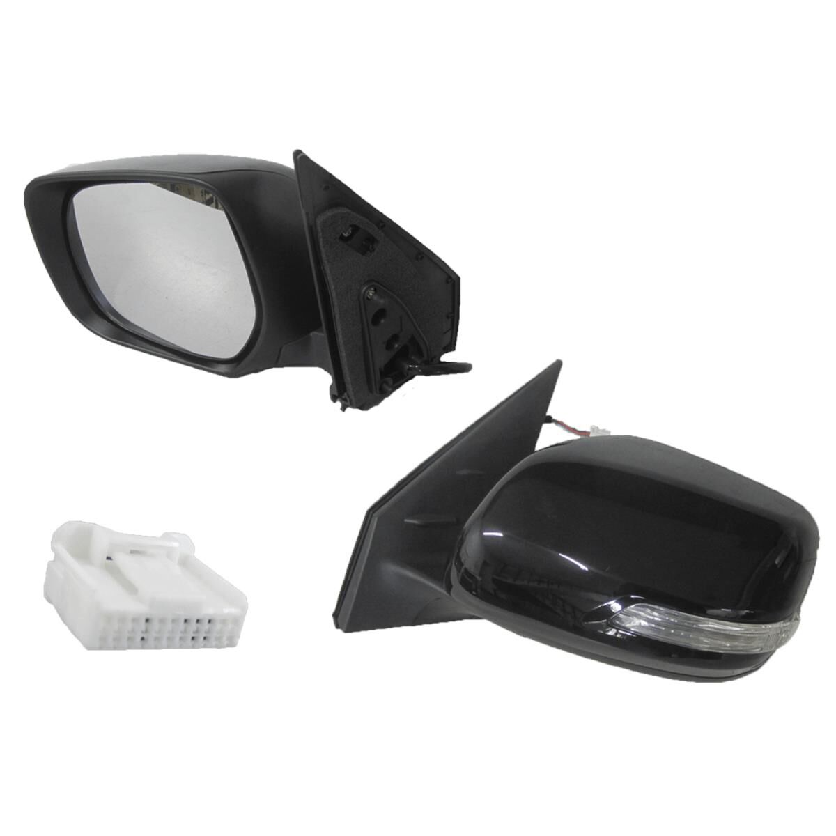 TOYOTA LANDCRUISER  VDJ200 SERIES  01/2012~ ONWARDS  DOOR MIRRORBLACK  LEFT HAND SIDE  7 PIN PLUGS  WITH LED,FOLDING  WITHOUT CAMERA, , scaau_hi-res