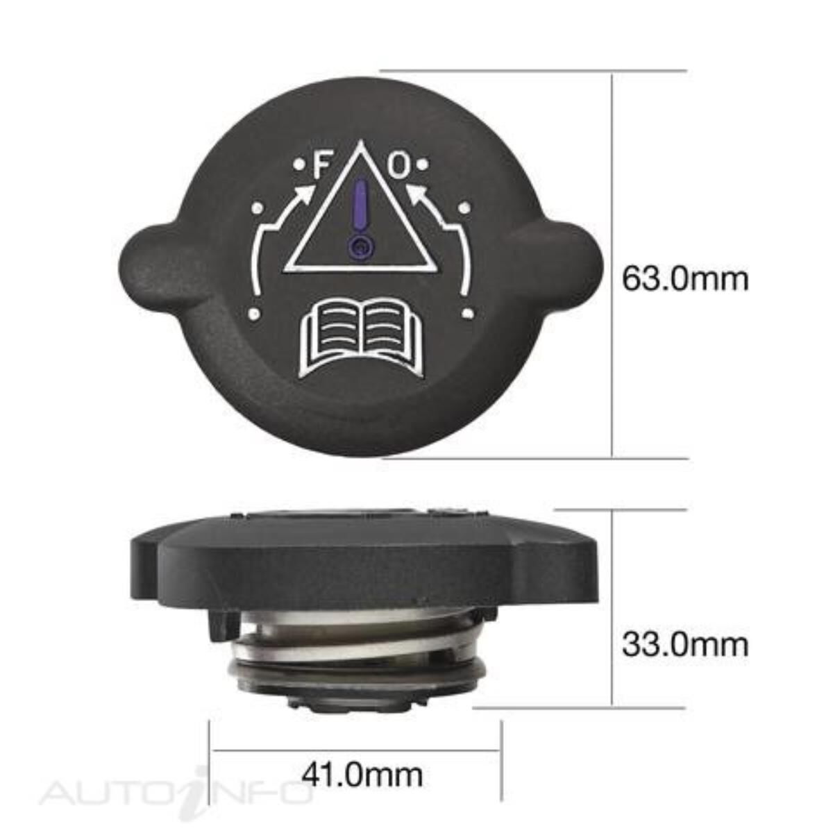 TRIDON RECOVERY RADIATOR CAP, , scaau_hi-res