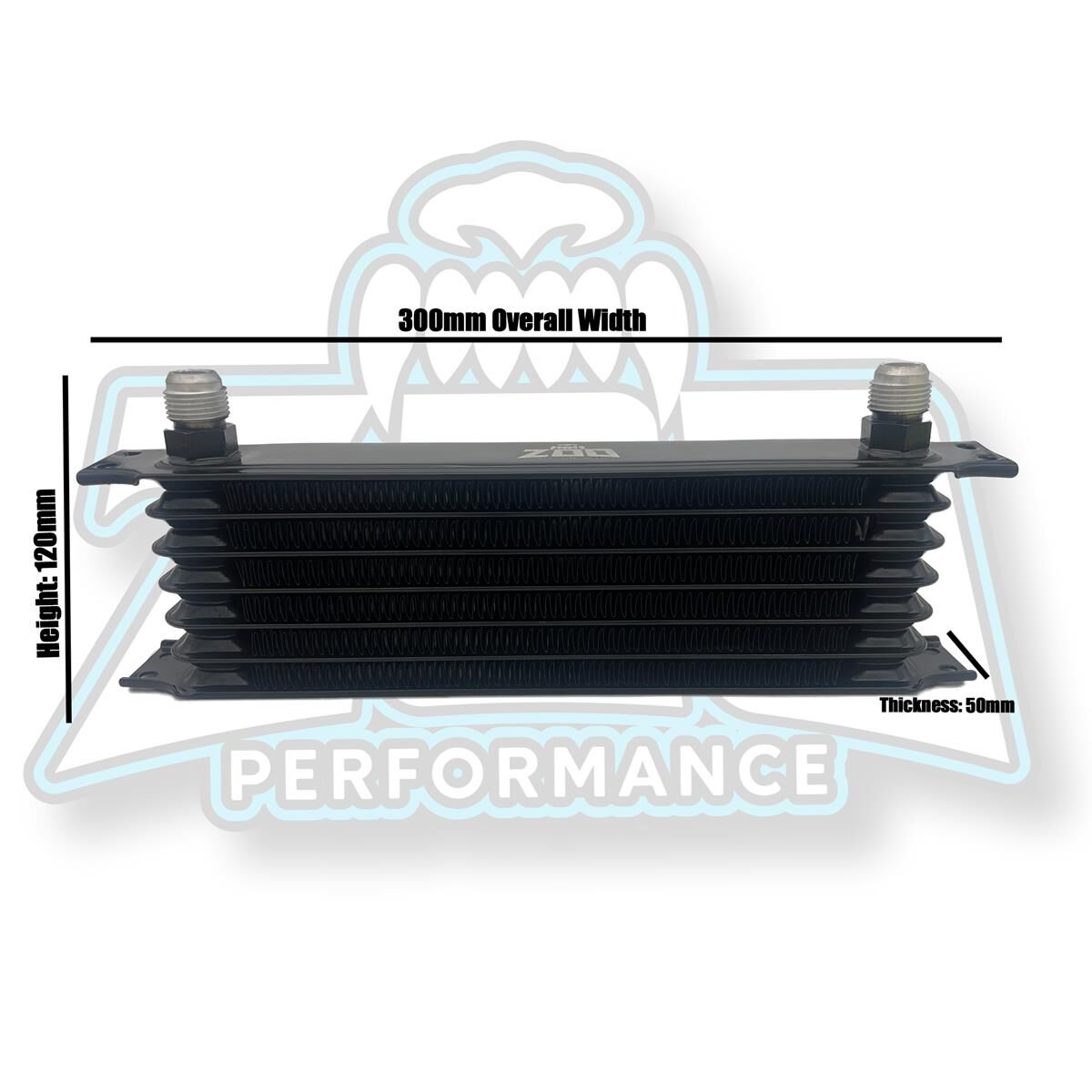 7 ROW OIL COOLER - BLACK, , scaau_hi-res