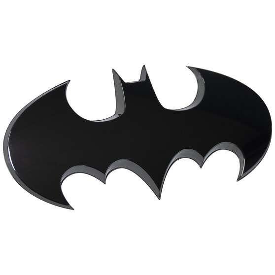 DC BATMAN BIG BATWING 3D TRUCK EMBLEM (BLACK CHROME), , scaau_hi-res