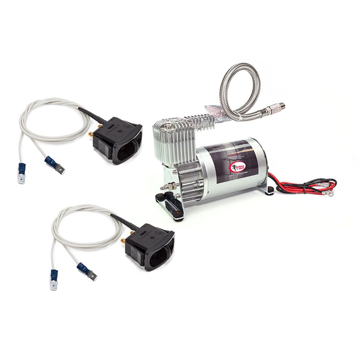 DUAL ELECTRIC PADDLE AIR CONTROL KIT WITH MEDIUM DUTY COMPRESSOR (NO AIR TANK), , scaau_hi-res