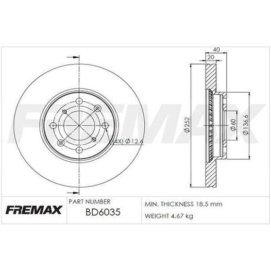 FREMAX+TRADE-LINE BRAKE BUNDLESUZUKI SWIFT (EZ) 1.5L 2004-11 FRONT, , scaau_hi-res