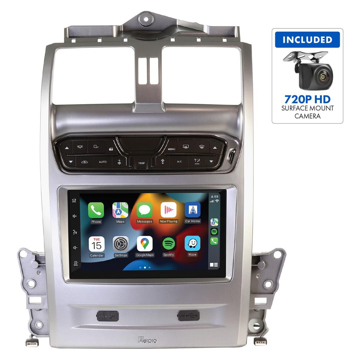 7" MULTIMEDIA RECEIVER TO SUIT FORD FALCON BA-BF & TERRITORY SX-SY (SILVER), , scaau_hi-res