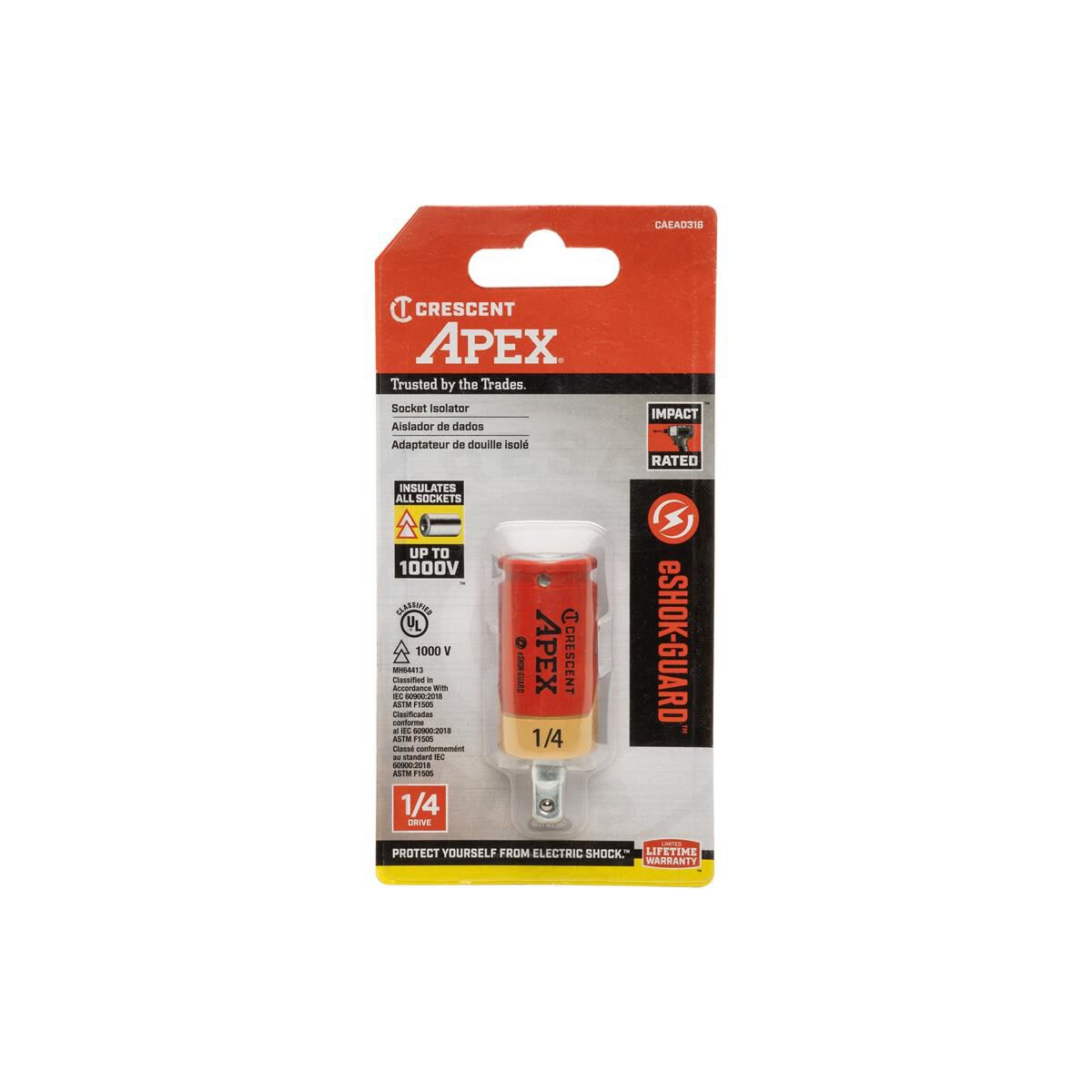 ESHOK-GUARD 1/4" SOCKET ISOLATOR, , scaau_hi-res