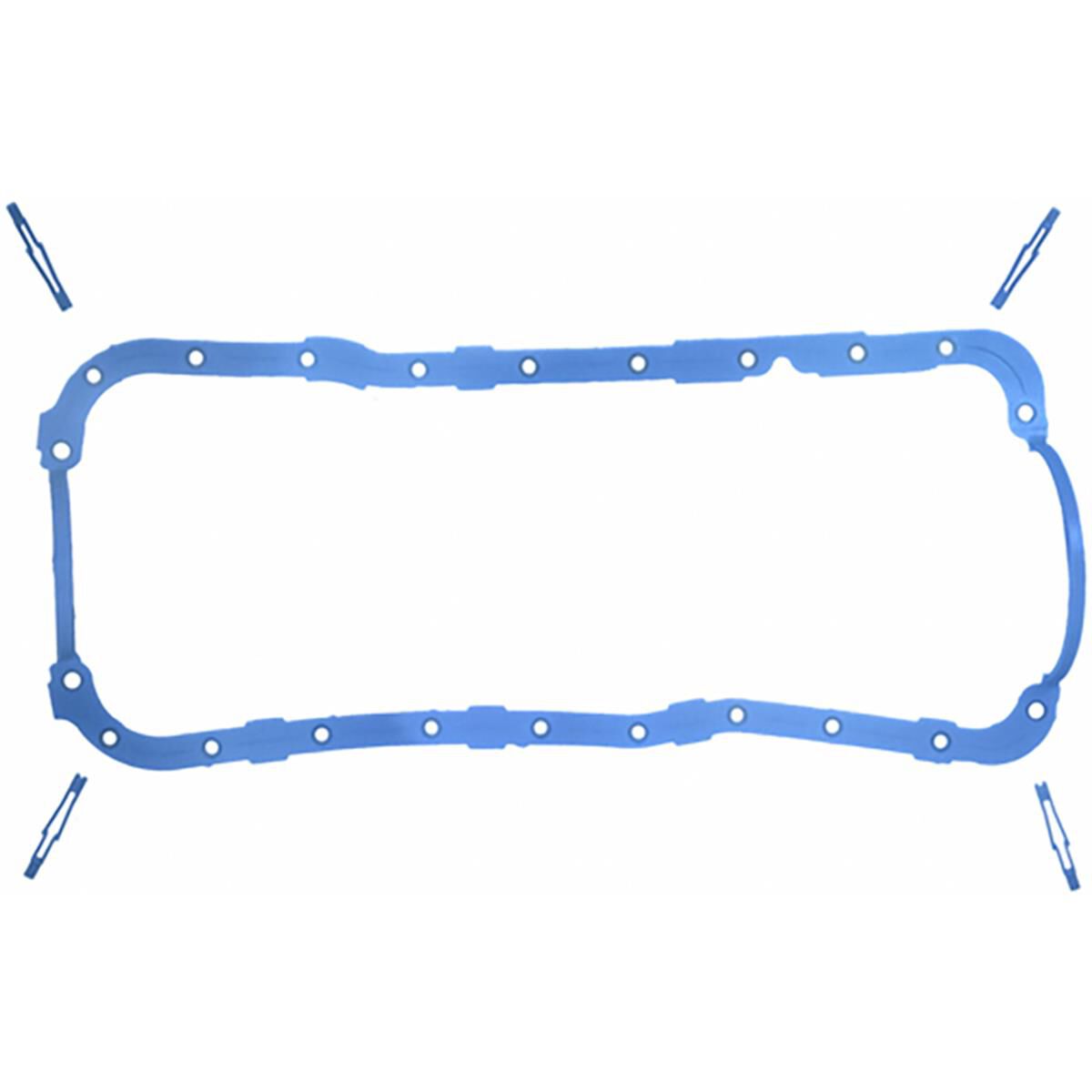 SBF 5.8L OIL PAN GASKET SET (87-ON 351W) 1 PIECE RUBBER, , scaau_hi-res