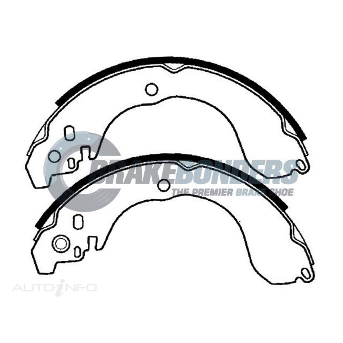 Brake Shoes - Nissan/Mazda/Chrysler/Dodge/Jeep 228.6mm, , scaau_hi-res
