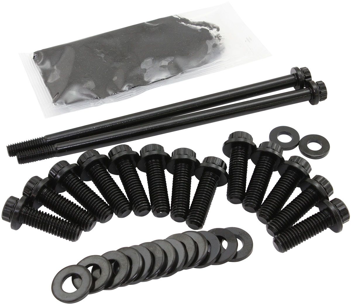 GM LS OIL PAN BOLT KIT 12 POINT BLACK LS1 LS2 LS3, , scaau_hi-res