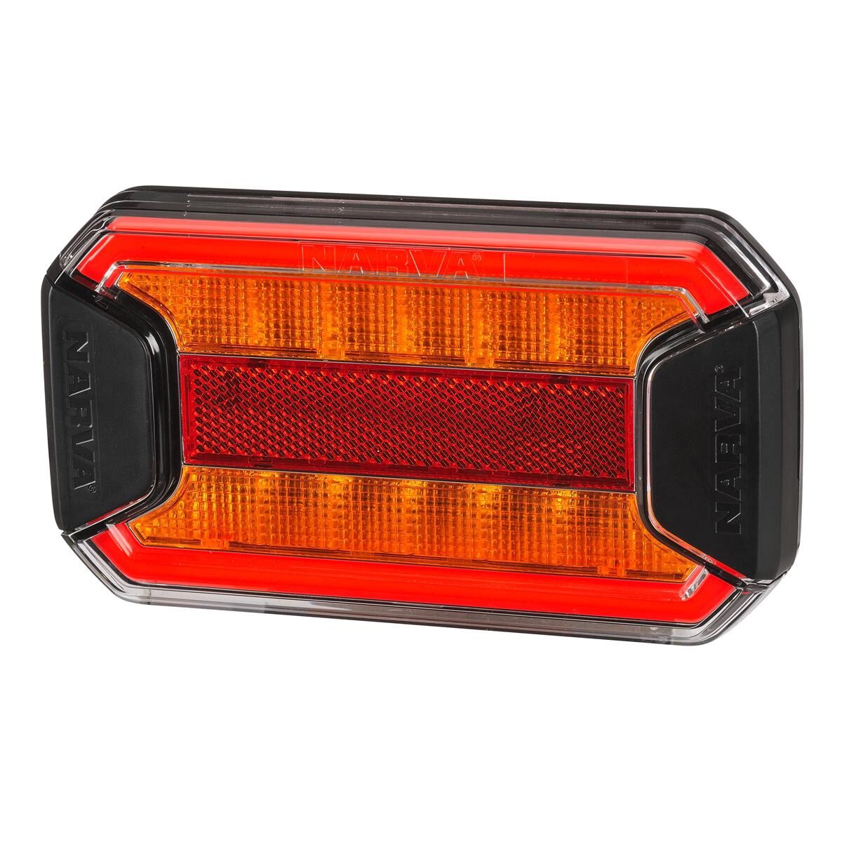 Narva 9-33 Volt LED Tail and Indicator Lamp with In-Built Reflector, Coloured Lens and 0.5m of Hard-Wired Cable, , scaau_hi-res
