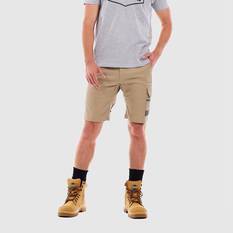 TRADIE FLEX CONTRAST CARGO SHORT KHAKI 97, , scaau_hi-res