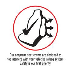 GETAWAY NEOPRENE READY MADE SEAT COVERS - FRONT WITH BLACK/SILVER STITCH, SUITS FORD RANGER, EVEREST, , scaau_hi-res