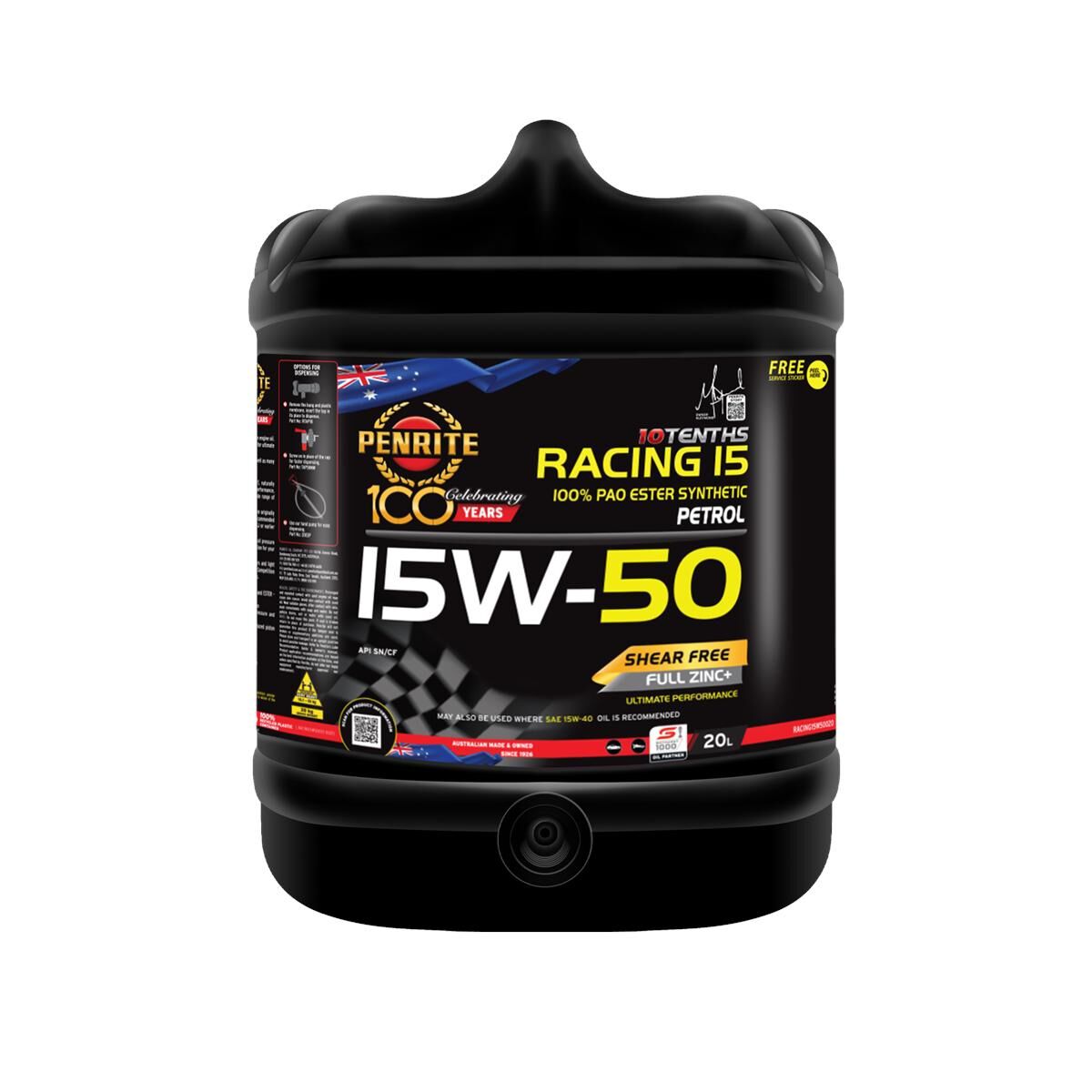 1 X RACING 15 15W50 20L, , scaau_hi-res