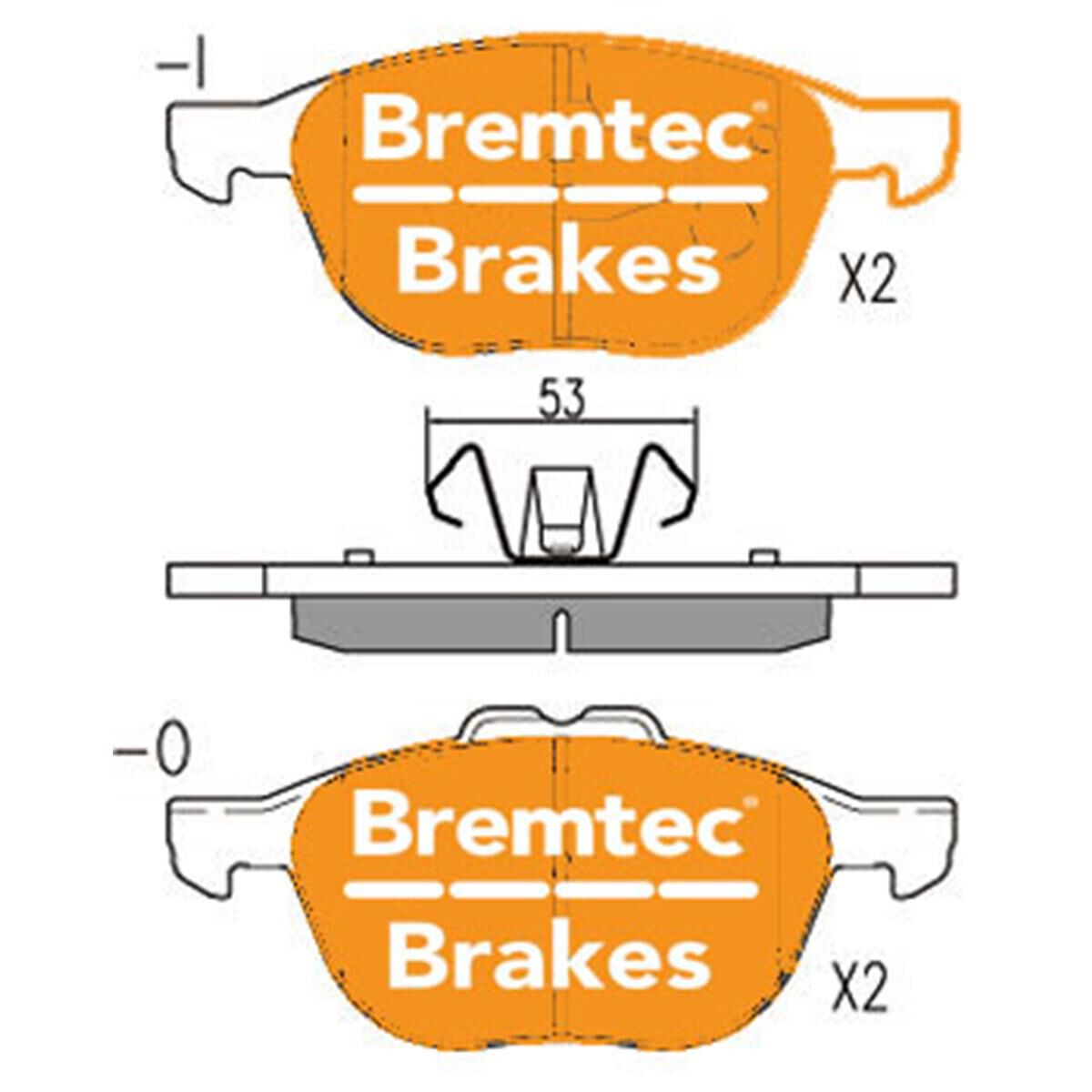 PRO-LINE BRAKE PADS SET, , scaau_hi-res