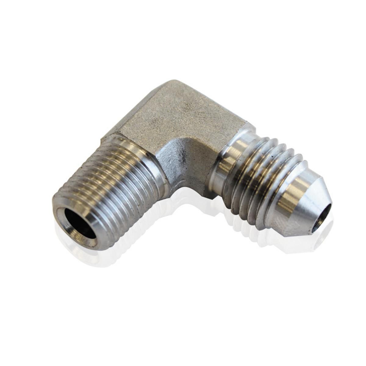 S/S 90 DEG 1/8" NPT TO -4AN, , scaau_hi-res