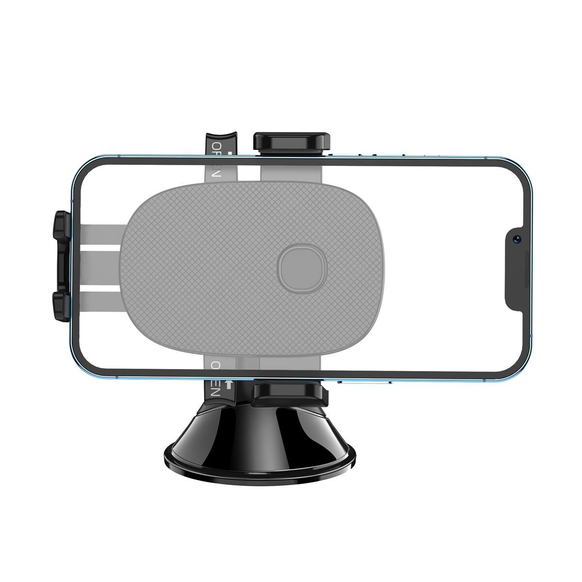 LASER CAR PHONE HOLDER WINDSCREEN MOUNT - UNIVERSAL FIT, EASY ONE-TOUCH LOCK & RELEASE, , scaau_hi-res