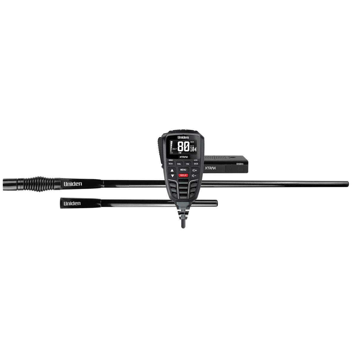 Smart UHF Radio with Large OLED Display and ATX970 Twin Heavy Duty Antenna, , scaau_hi-res
