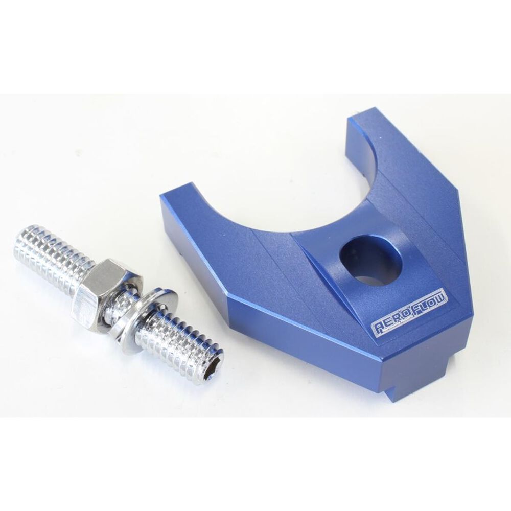 Aeroflow Billet Distributor Hold Down Clamp Blue, AF642093