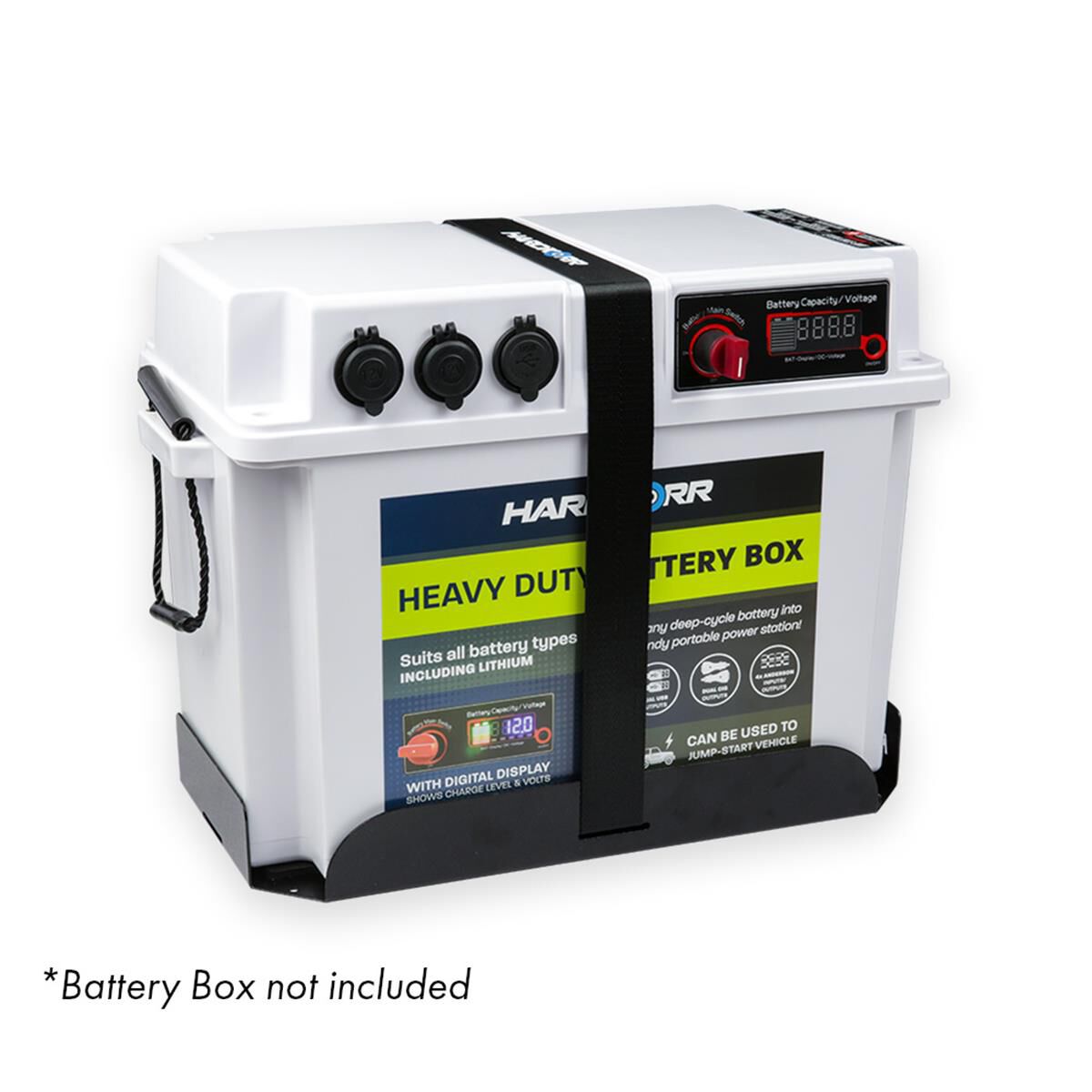 MOUNTING TRAY AND STRAPS (FOR HARDKORR BATTERY BOX), , scaau_hi-res