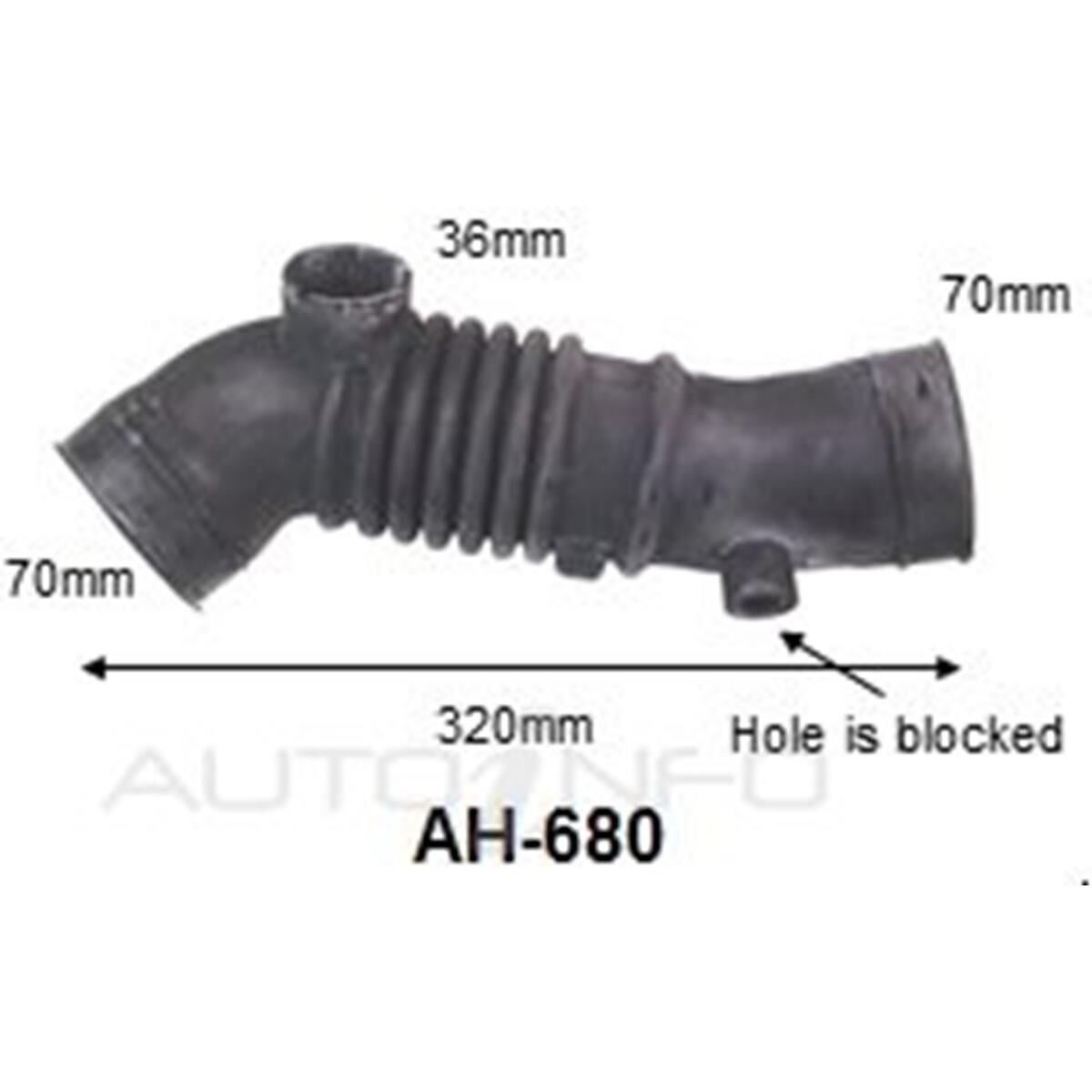 HILUX TGN16R 2.7L 05-16 A/HOSE, , scaau_hi-res