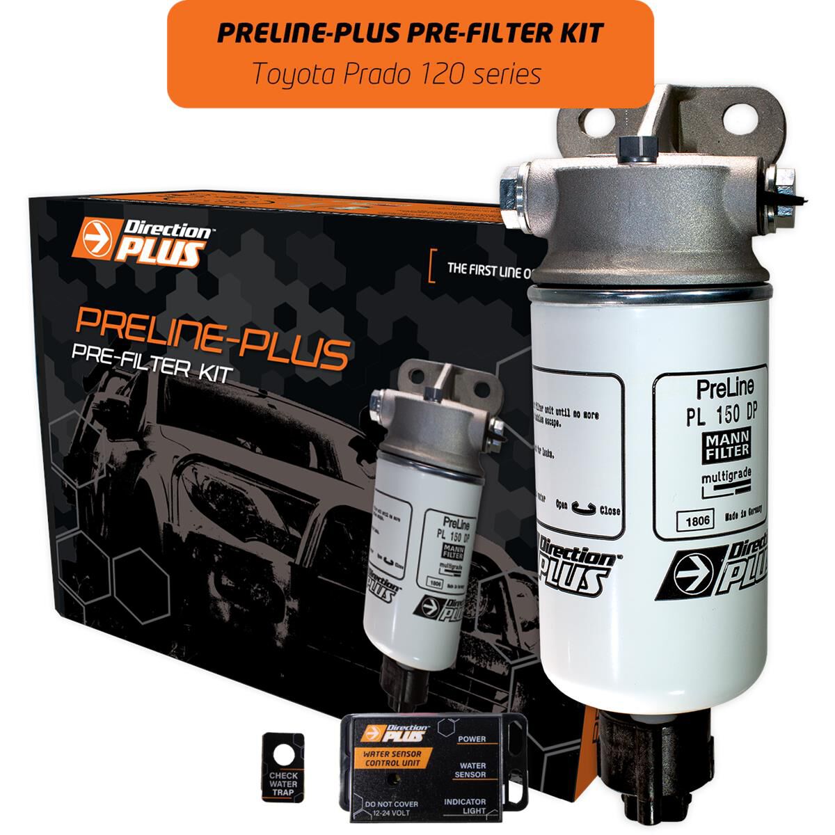 PRELINE-PLUS PRE-FILTER KIT TOYOTA PRADO 120 (PL660DPK), , scaau_hi-res