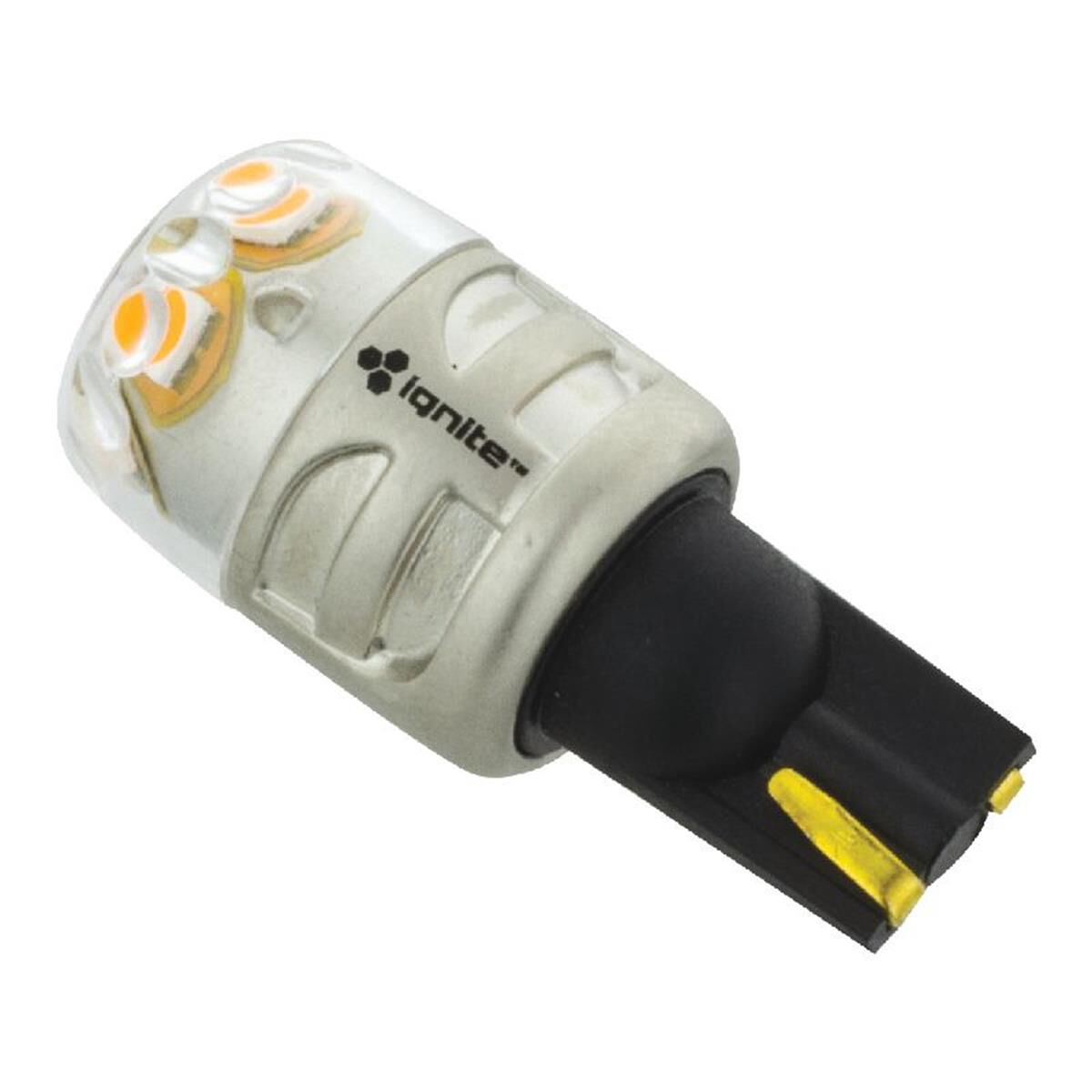 PKT 2 LED SIGNALLING GLOBE12/24v T15 WEDGE BASE AMBER900 LUMENS, , scaau_hi-res