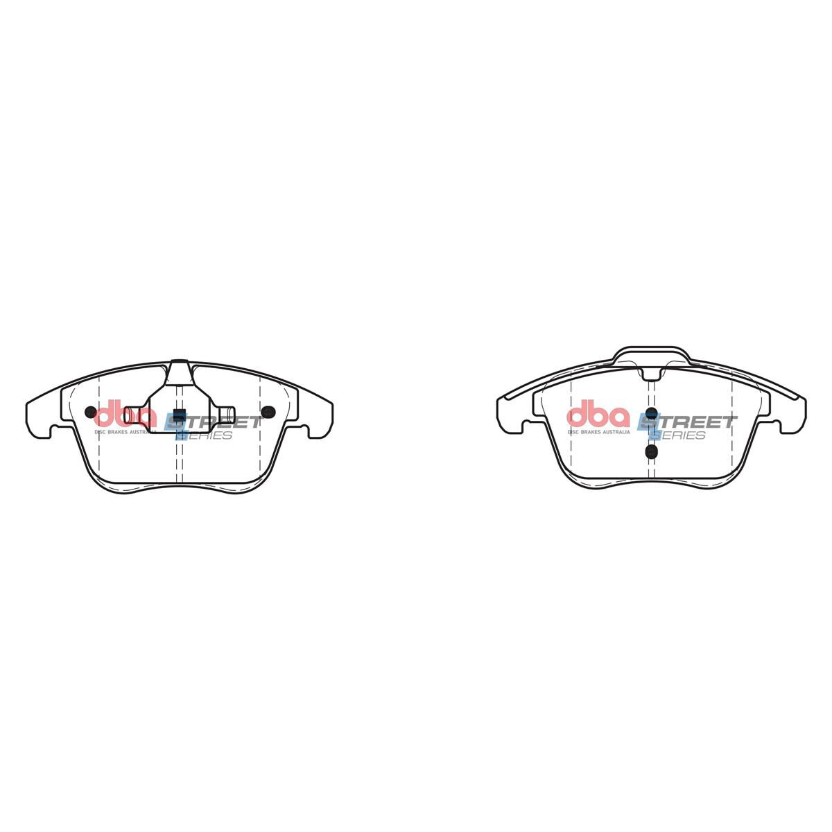 DBA SS STREET SERIES BRAKE PADS [ Citreon C5/Peugeot 407/508 2009 - On F ], , scaau_hi-res