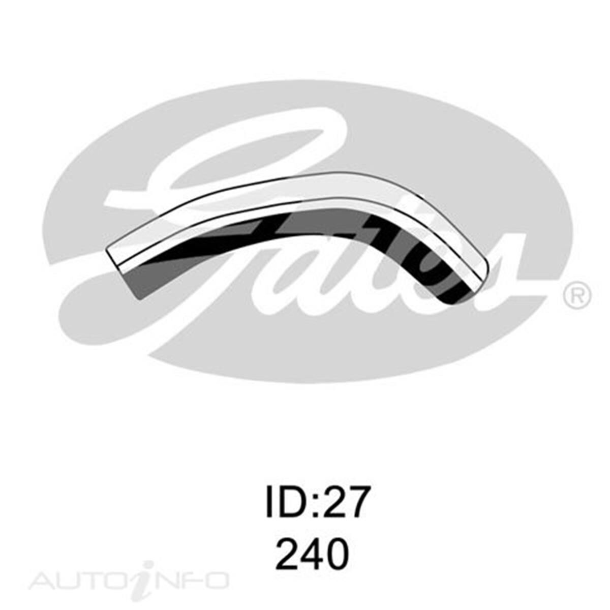 05-2190 GATES RADIATOR HOSE, , scaau_hi-res