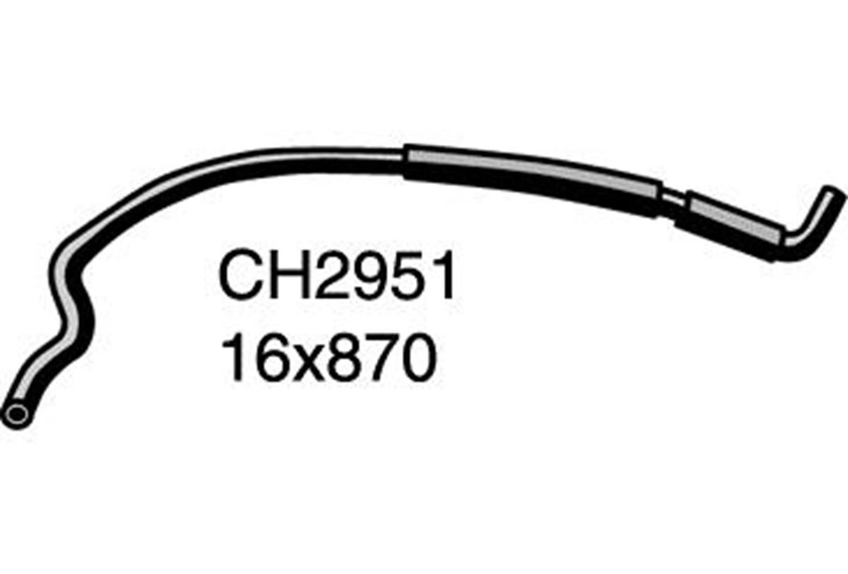 Heater Hose  - NISSAN PATROL GU, Y61 - 4.2L I6 Turbo DIESEL - Manual & Auto, , scaau_hi-res